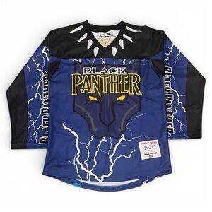 Black Panther Headgear Classics Embroidered Hockey Jersey XS Streetwear 60s
